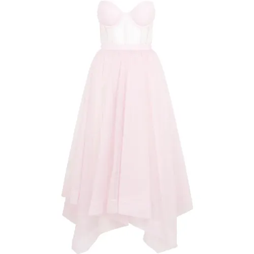 Party Dresses, female, , Size: XS Purple Day Dress - alexander mcqueen - Modalova