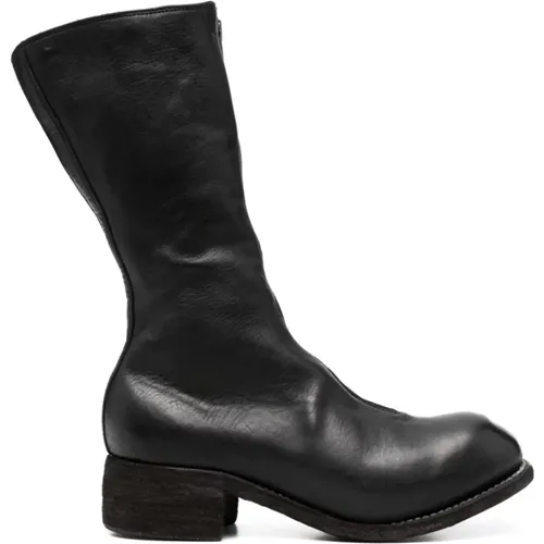 MID Front ZIP Boots , female, Sizes: 3 UK, 7 UK, 4 UK - Guidi - Modalova