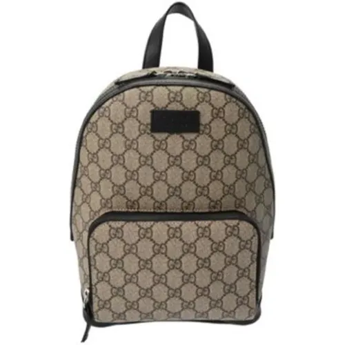 Pre-owned Backpacks, unisex, , Size: ONE SIZE Pre-owned Vintage Canvas Backpack - Gucci Vintage - Modalova