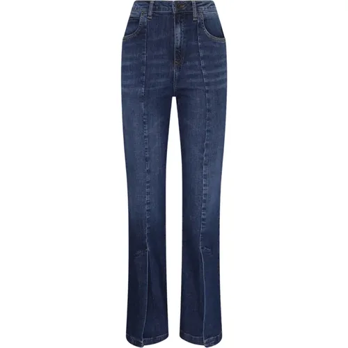 Boot-cut Jeans, female, , Size: W26 Dark Flare Leg Jeans - Twinset - Modalova