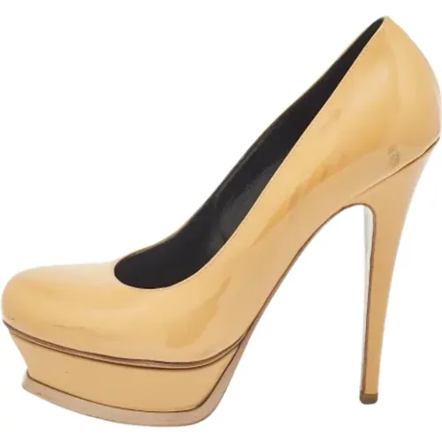 Pre-owned Pumps, female, , Size: 8 US Pre-owned Leather heels - Yves Saint Laurent Vintage - Modalova