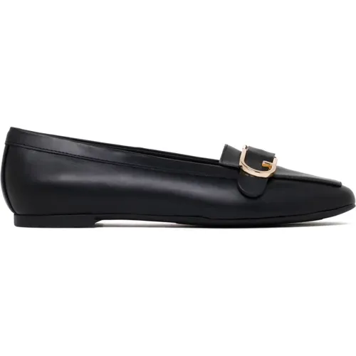 Schwarze flache Schuhe , Damen, Größe: 38 EU - Furla - Modalova