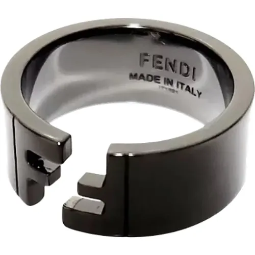 Pre-owned Jewellery, female, , Size: ONE SIZE Pre-owned Metal rings - Fendi Vintage - Modalova