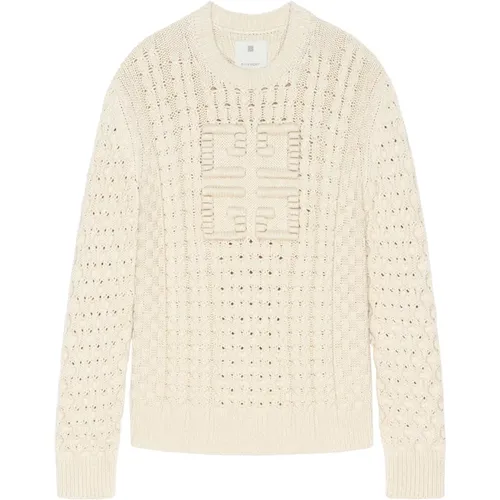 Oversized Sweater with 4G Emblem , male, Sizes: M, S - Givenchy - Modalova
