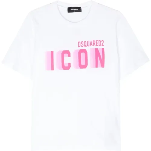 Cotton Jersey T-Shirt , female, Sizes: S, XS, M - Dsquared2 - Modalova