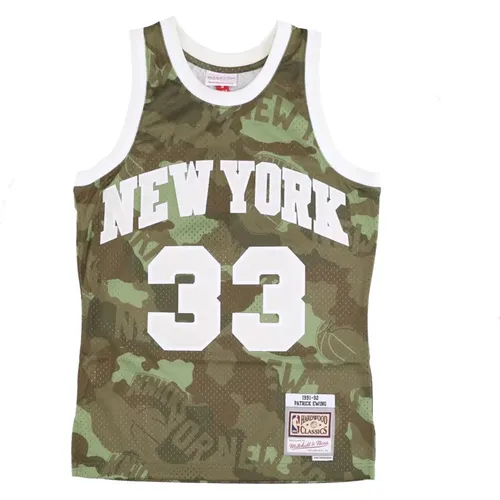 Sportswear, male, , Size: XL NBA Ghost Green Camo Tank Top - Mitchell & Ness - Modalova