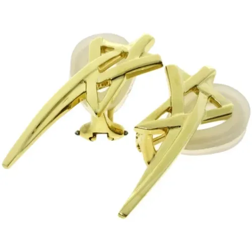 Pre-owned Jewellery, female, , Size: ONE SIZE Pre-owned Gold earrings - Tiffany & Co. Pre-owned - Modalova