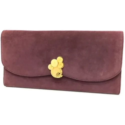 Pre-owned Clutches, female, , Size: ONE SIZE Pre-owned Leather clutches - Bvlgari Vintage - Modalova