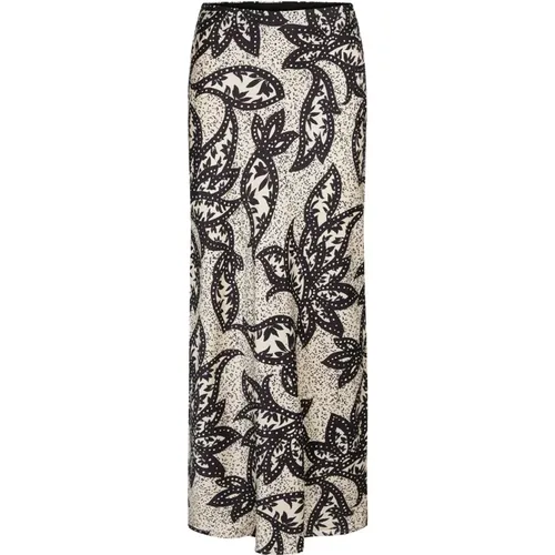 Sand Print Skirt with Elastic Waist , female, Sizes: XS, 2XL, S, M, XL, L - Bruuns Bazaar - Modalova