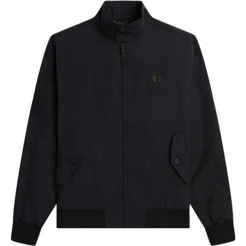 Zip-throughs, male, , Size: XL Classic Harrington Jacket - Fred Perry - Modalova