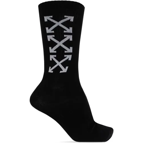 Socks, male, , Size: M Socks with logo - Off White - Modalova