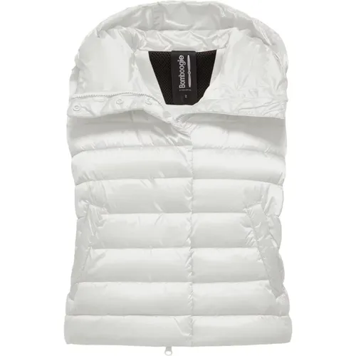 Shiny Nylon Hooded Vest , female, Sizes: L, XL - BomBoogie - Modalova
