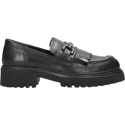 Loafers, female, , Size: 9 US Leather Fringed Sandals - Guglielmo Rotta - Modalova