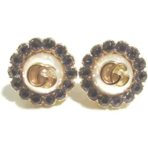 Pre-owned Jewellery, female, , Size: ONE SIZE Pre-owned Pearl earrings - Gucci Vintage - Modalova