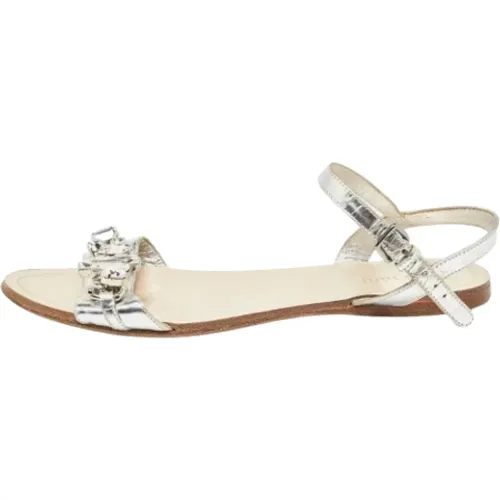 Pre-owned Sandals, female, , Size: 7 US Pre-owned Leather sandals - Miu Miu Pre-owned - Modalova