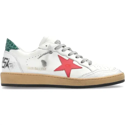 Distressed Sneakers with Star Patch , female, Sizes: 3 UK, 7 UK, 2 UK - Golden Goose - Modalova