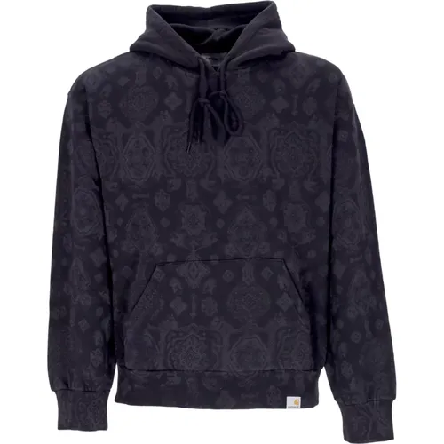 Hoodies, male, , Size: XL Hooded Sweatshirt with Baroque Print - Carhartt WIP - Modalova