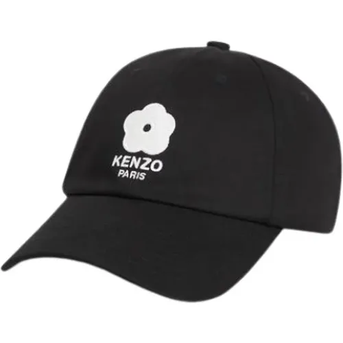 Caps, male, , Size: ONE SIZE Cotton Cap with Boke Flower Embroidery - Kenzo - Modalova