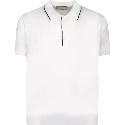 Contrasting Edges Polo Shirt , male, Sizes: 2XL - Canali - Modalova