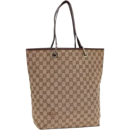 Pre-owned Tote Bags, female, , Size: ONE SIZE Pre-owned Canvas totes - Gucci Vintage - Modalova