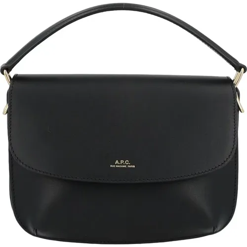 Smooth Leather Shoulder Bag , female, Sizes: ONE SIZE - A.p.c. - Modalova
