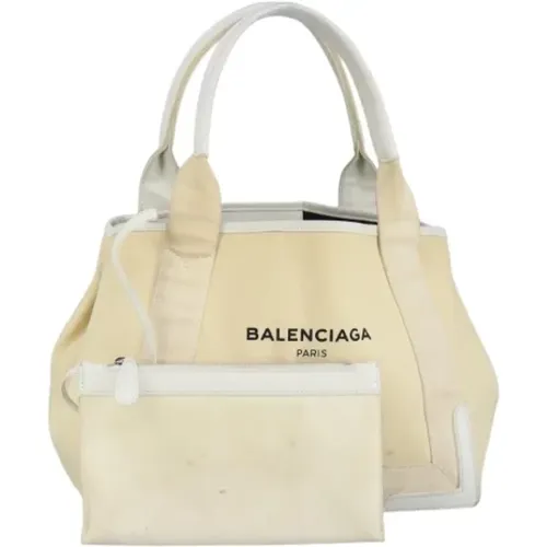 Pre-owned Tote Bags, female, , Size: ONE SIZE Pre-owned Canvas handbags - Balenciaga Vintage - Modalova