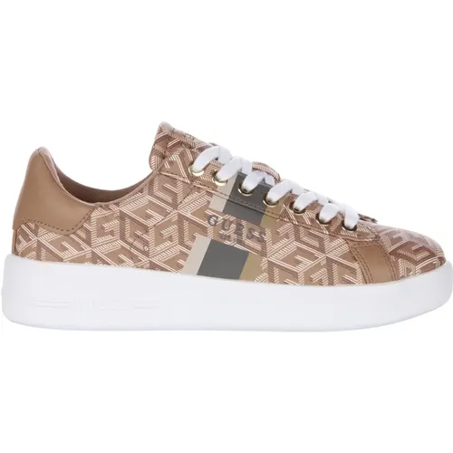 Taupe G Cube Trainer , female, Sizes: 4 UK, 6 UK, 7 UK, 8 UK, 5 UK, 3 UK - Guess - Modalova