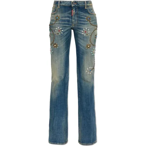 Boot-cut Jeans, female, , Size: 3XS Flare Jeans - Dsquared2 - Modalova