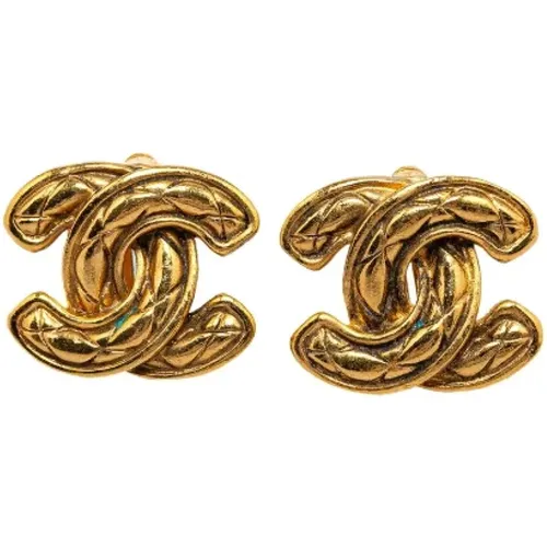 Pre-owned Metal earrings , female, Sizes: ONE SIZE - Chanel Vintage - Modalova