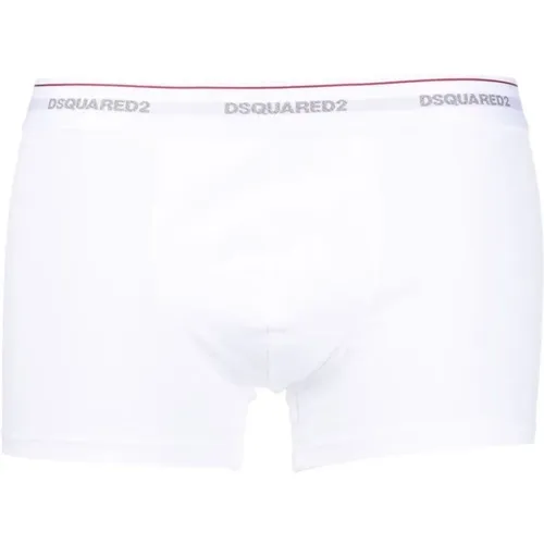 Boxershorts mit Logo-Bund, Weiß, Dreierpack - Dsquared2 - Modalova