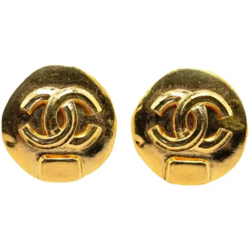 Pre-owned Jewellery, female, , Size: ONE SIZE Pre-owned Metal earrings - Chanel Vintage - Modalova