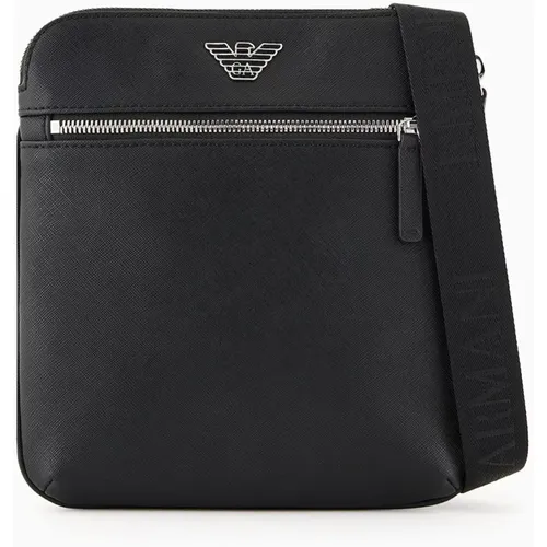 Messenger Bags, male, , Size: ONE SIZE Stylish Shoulder Bag - Emporio Armani - Modalova