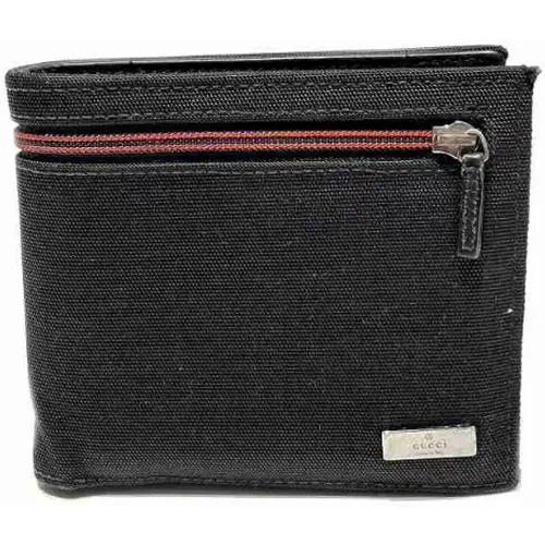 Pre-owned Wallets, male, , Size: ONE SIZE Pre-owned Canvas wallets - Gucci Vintage - Modalova