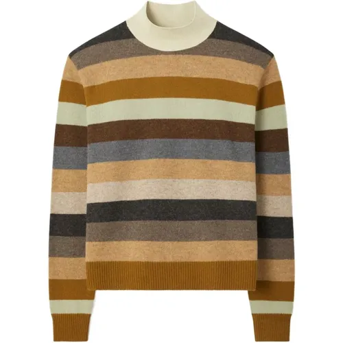 Turtlenecks, female, , Size: L Merino Wool Turtleneck - TORY BURCH - Modalova