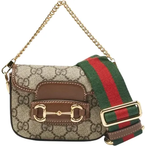 Pre-owned Handbags, female, , Size: ONE SIZE Pre-owned Coated canvas gucci-bags - Gucci Vintage - Modalova