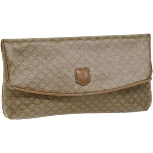 Pre-owned Clutches, female, , Size: ONE SIZE Pre-owned Canvas clutches - Celine Vintage - Modalova