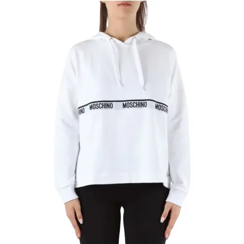 Damen Logo Band Sweatshirt , Damen, Größe: S - Moschino - Modalova