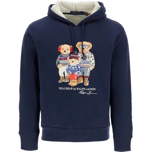 Bestickter Polo Bear Fleece Sweatshirt , Herren, Größe: XL - Polo Ralph Lauren - Modalova