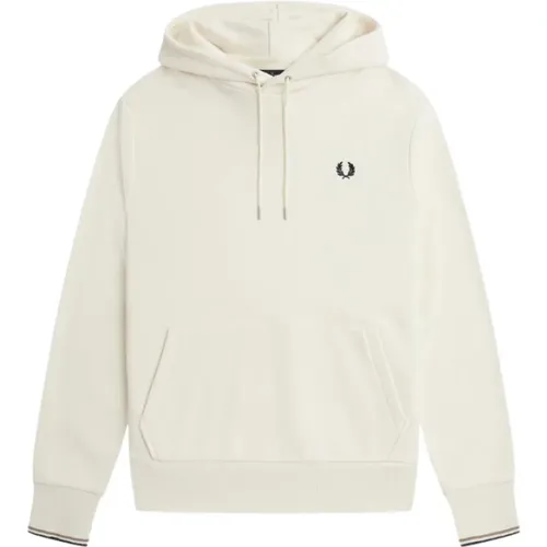 Hoodies, male, , Size: L Tipped Hooded Sweatshirt - Fred Perry - Modalova