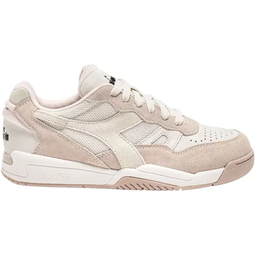 Sneakers, female, , Size: 9 US Creamy Tennis Sneakers - Diadora - Modalova