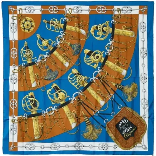 Pre-owned Scarves, female, , Size: ONE SIZE Pre-owned Canvas scarves - Hermès Vintage - Modalova