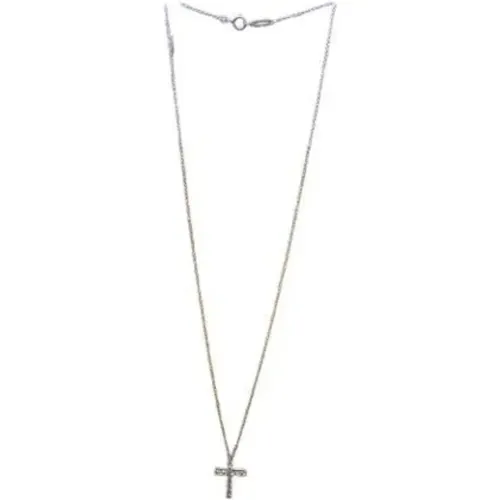 Pre-owned Jewellery, female, , Size: ONE SIZE Pre-owned Platinum necklaces - Tiffany & Co. Pre-owned - Modalova