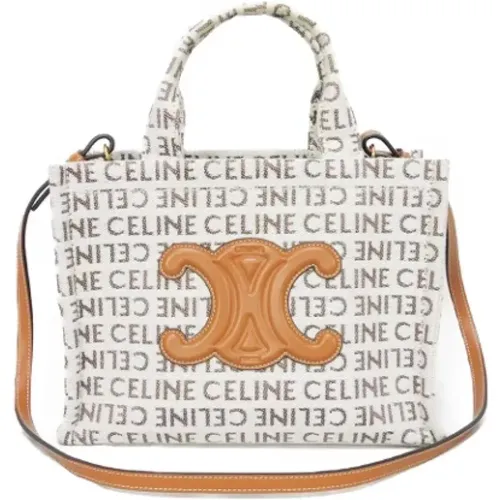 Pre-owned Tote Bags, female, , Size: ONE SIZE Pre-owned Canvas shoulder-bags - Celine Vintage - Modalova