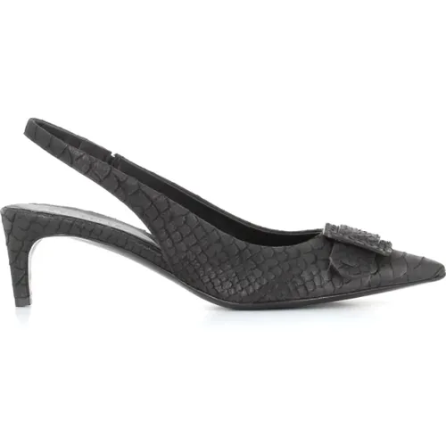 Pointed Toe Snake Print Heels , female, Sizes: 5 UK - DEL Carlo - Modalova