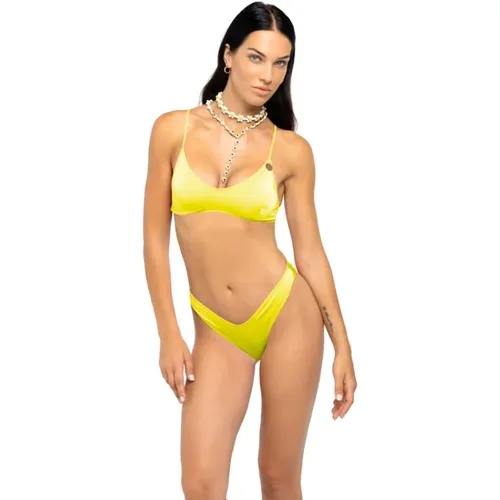 EthnicStyle Bikini Top Shiny Exchange Color , Damen, Größe: M/L - 4Giveness - Modalova