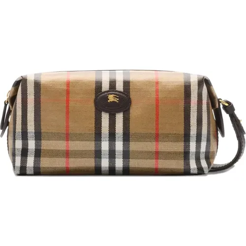 Toilet Bags, male, , Size: ONE SIZE Highlands Travel Pouch - Burberry - Modalova