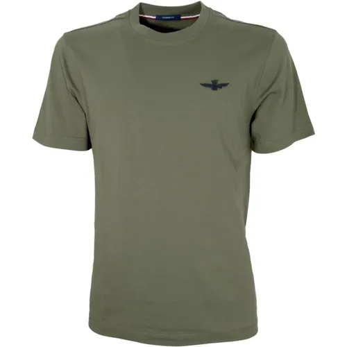 Cotton Jersey T-Shirt Ts2065 , male, Sizes: 2XL, S, 3XL, 4XL, M, L - aeronautica militare - Modalova