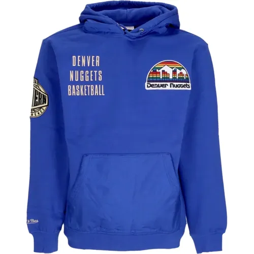 Denver Nuggets Vintage Logo Hoodie , Herren, Größe: M - Mitchell & Ness - Modalova