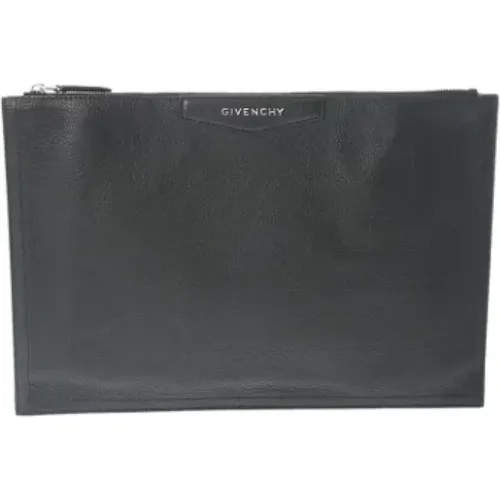 Pre-owned Clutches, male, , Size: ONE SIZE Pre-owned Leather clutches - Givenchy Pre-owned - Modalova