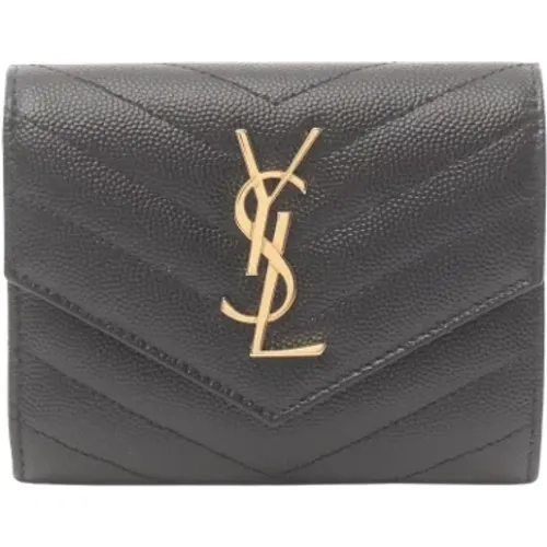 Pre-owned Leather wallets , female, Sizes: ONE SIZE - Yves Saint Laurent Vintage - Modalova